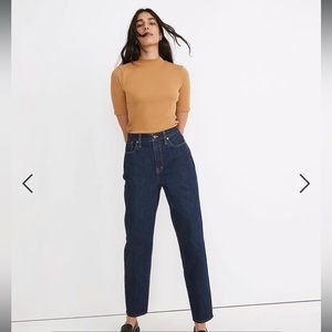 NWT baggy tapered jeans in dark wash